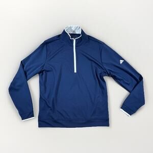 Adidas Men’s Navy Blue 1/2 Zip Pullover Size Medium